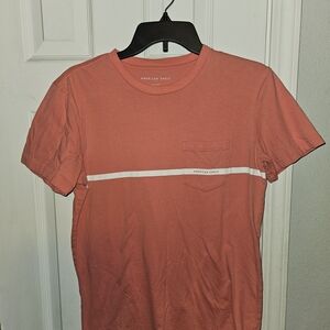 American Eagle Outfitters Coral Short Sleeve Tee